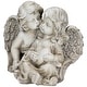 preview thumbnail 5 of 4, Double Cherubs with Heart Statue - 9"