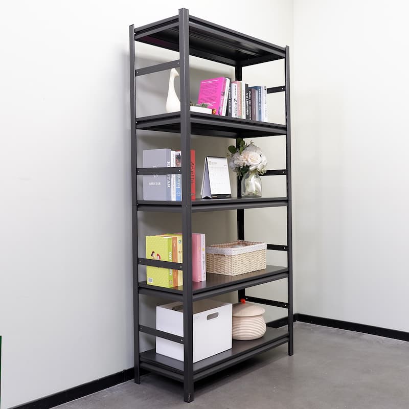 Storage Shelves 5 Tier Heavy Duty Metal Shelving Unit Adjustable Shelving Units and Storage Rack Kitchen Garage Shelf