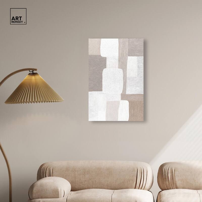 Stucco Squares II Canvas by Art Remedy, Gallery Wrapped
