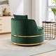 preview thumbnail 32 of 62, 360 Degree Swivel Accent Chair Velvet Modern Upholstered Barrel Chair Over-Sized Soft Chair with Seat Cushion