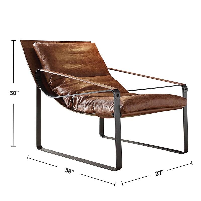 Upholstered Accent Lounge Chair in Cocoa