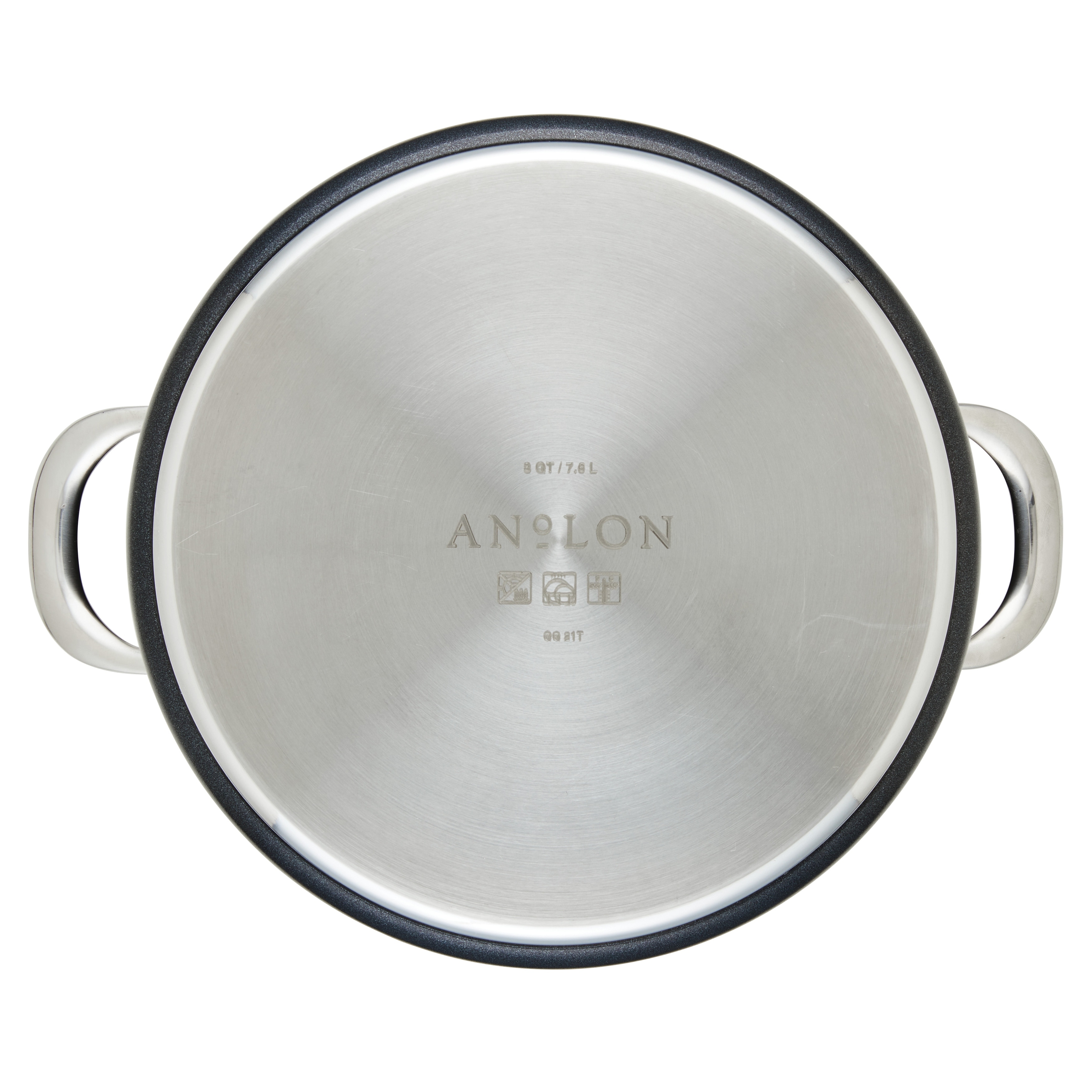 Anolon X Hybrid Nonstick Induction Frying Pan With Helper Handle, 12-Inch,  Charcoal Gray - Bed Bath & Beyond - 37910973