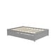 preview thumbnail 15 of 16, Simple Platform Bed Full Size Wood Bed Frame with Twin Trundle and 2 Drawers Suit for Kids Bedroom, No Box Spring Needed Grey