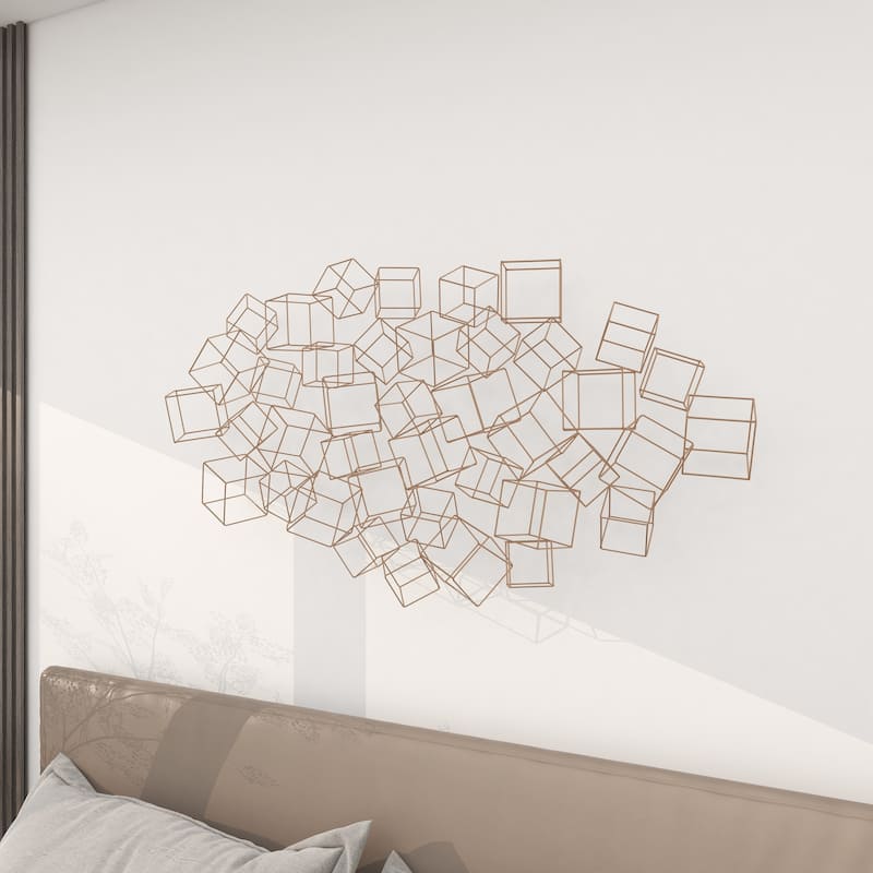 Gold Iron Modern Wall Decor Abstract