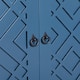 4-Door Buffet Cabinet with Metal Pull Ring Handles，Navy Sideboard - Bed ...