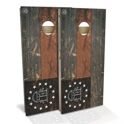 Georgia Flag Vintage Outdoor Cornhole Board Set