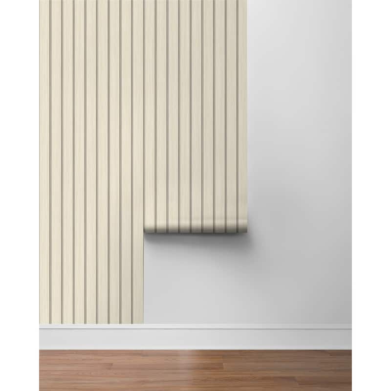 Stacy Garcia Home Faux Wooden Slats Peel and Stick Wallpaper
