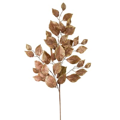 Leaf Spray 35"H (Set of 12) Fabric - Gold