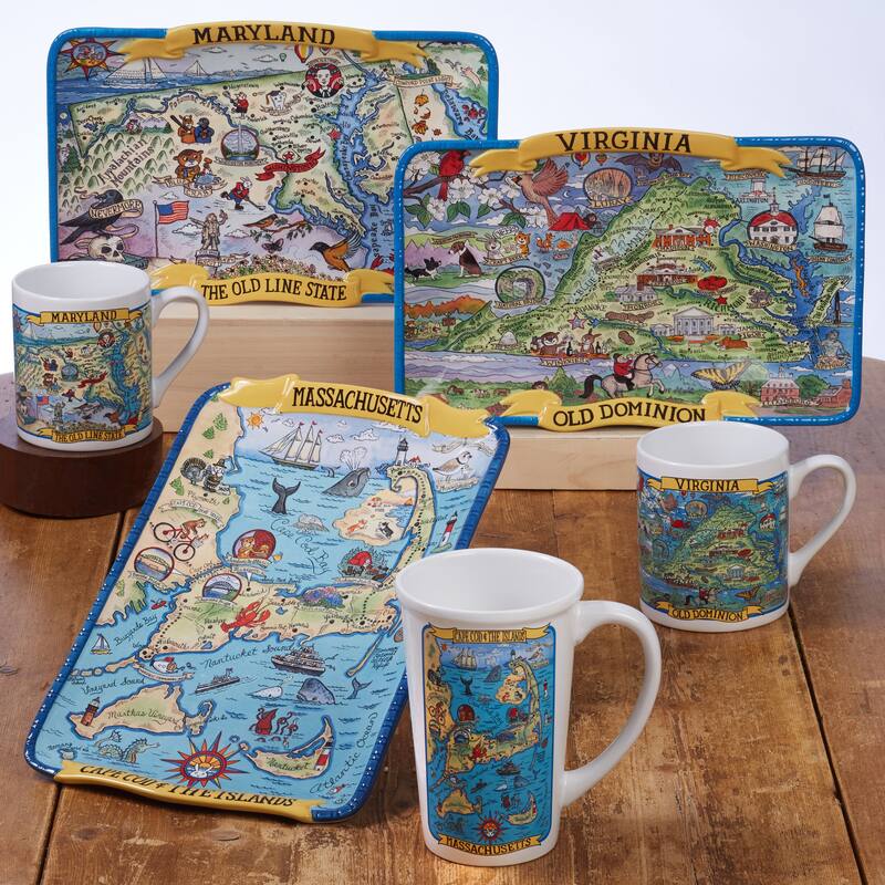 Certified International Maryland Souvenir 20 oz. Jumbo Mugs (Set of 6)