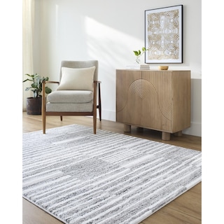Livabliss Andorra Plus Modern & Contemporary Stripe Area Rug