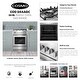 preview thumbnail 3 of 12, Cosmo 24 in. 2.73 cu. ft. Single Oven Gas Range with 4 Burner Cooktop