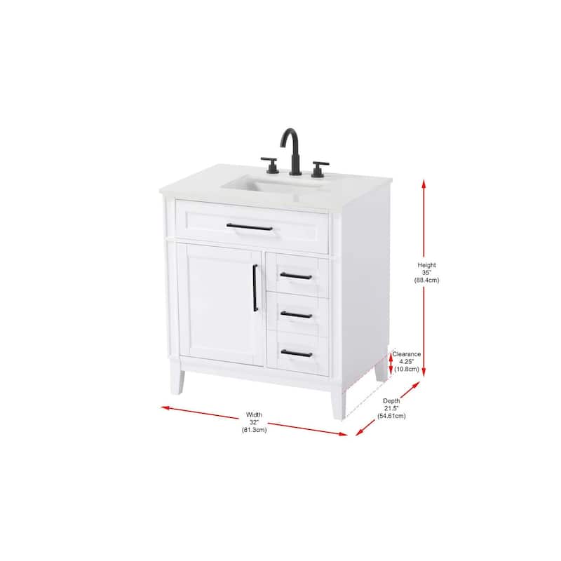 Rachel Single Bathroom Vanity (32-42 inch)