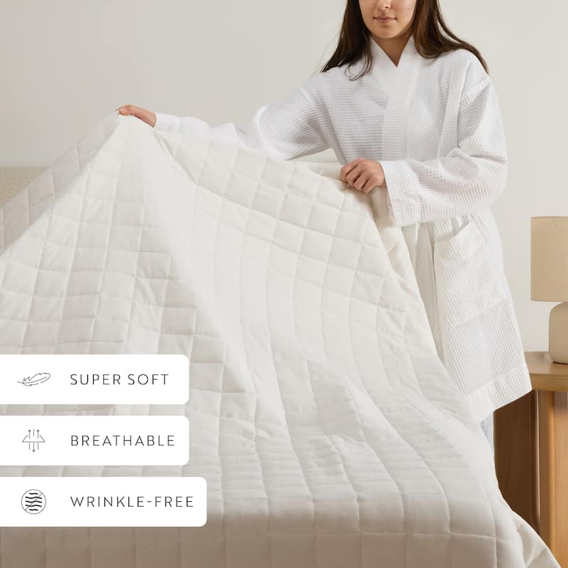 Becky Cameron Premium Ultra Soft Square Quilted Coverlet Set