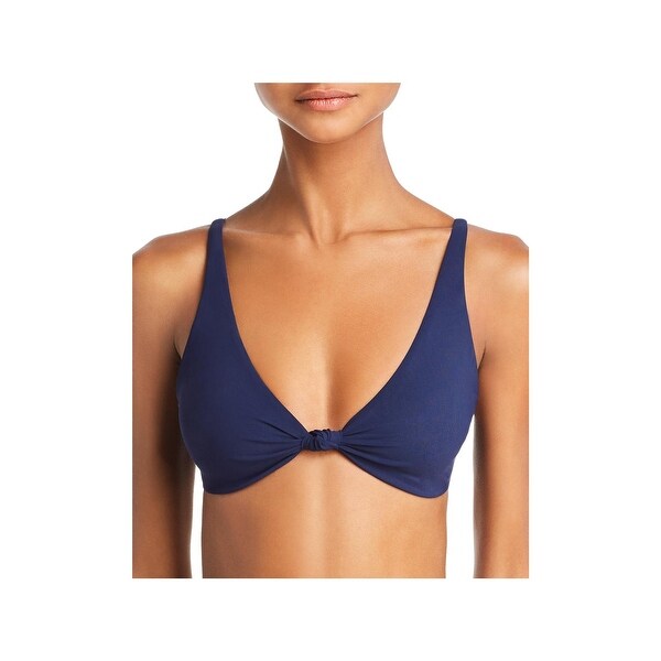 navy swim top
