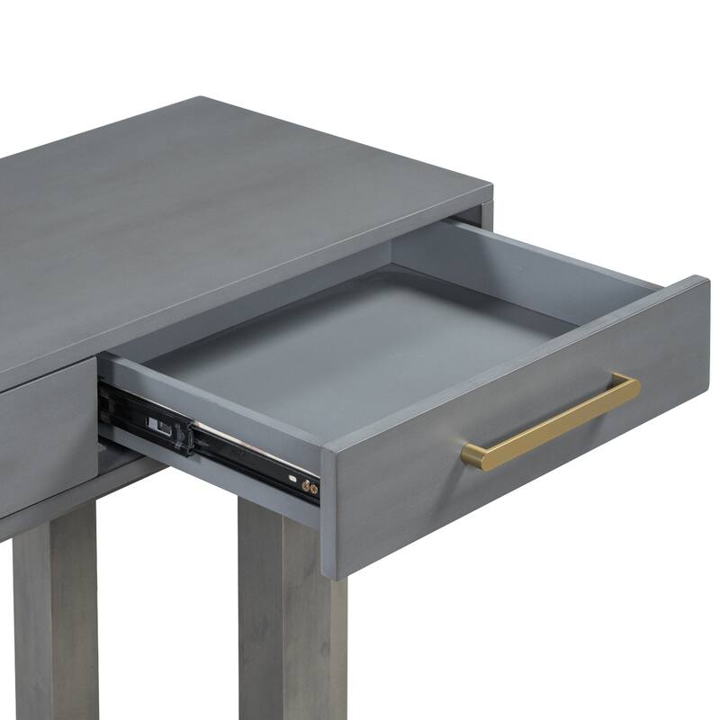 Elegant Console Table with 3 Drawers, 57" Extra Long Entryway Table