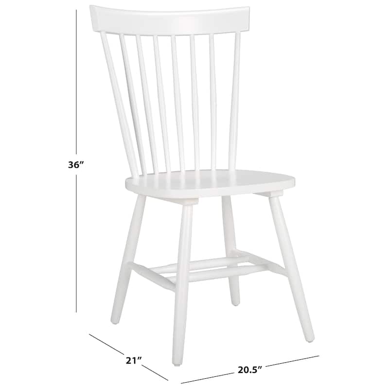 SAFAVIEH Suhair Spindle Farmhouse Dining Chair (Set of 2) - 20.5" x 21" x 36" - 21"W x 21"D x 36"H