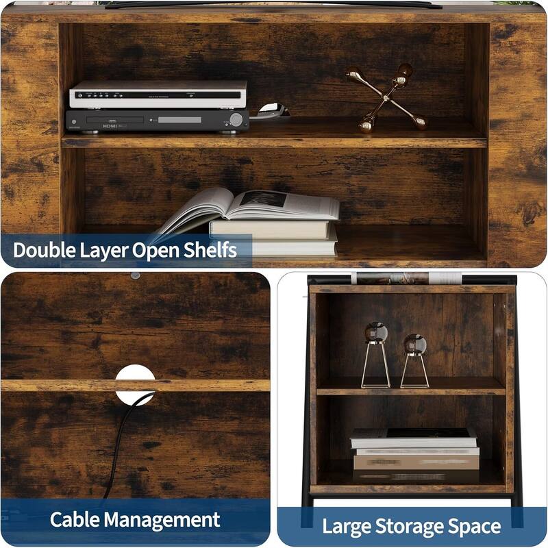 55 Inch TV Stand Modern Entertainment Center for Living Room, Bedroom, Office - N/A