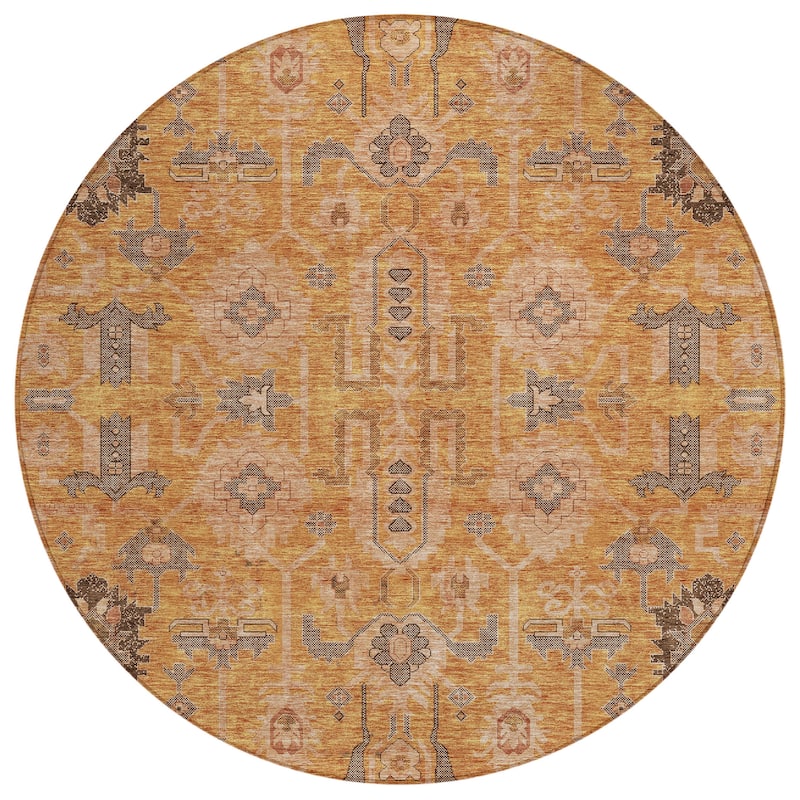 Machine Washable Indoor/ Outdoor Chantille Boho Traditional Rug