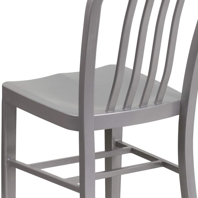 Metal Indoor-Outdoor Chair - 15.5"W x 20"D x 33.25"H