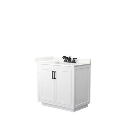 Miranda 36-inch Single Vanity, Quartz Top