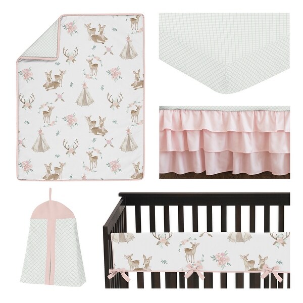 deer crib bedding set girl
