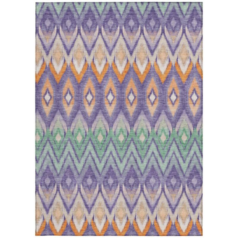 HomeRoots Southwestern Transitional Rectangle Outdoor Rug