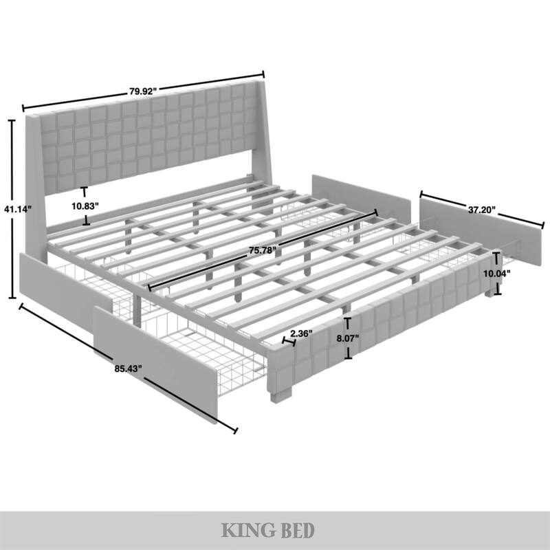 CraftPorch Minimalist Platform Bed