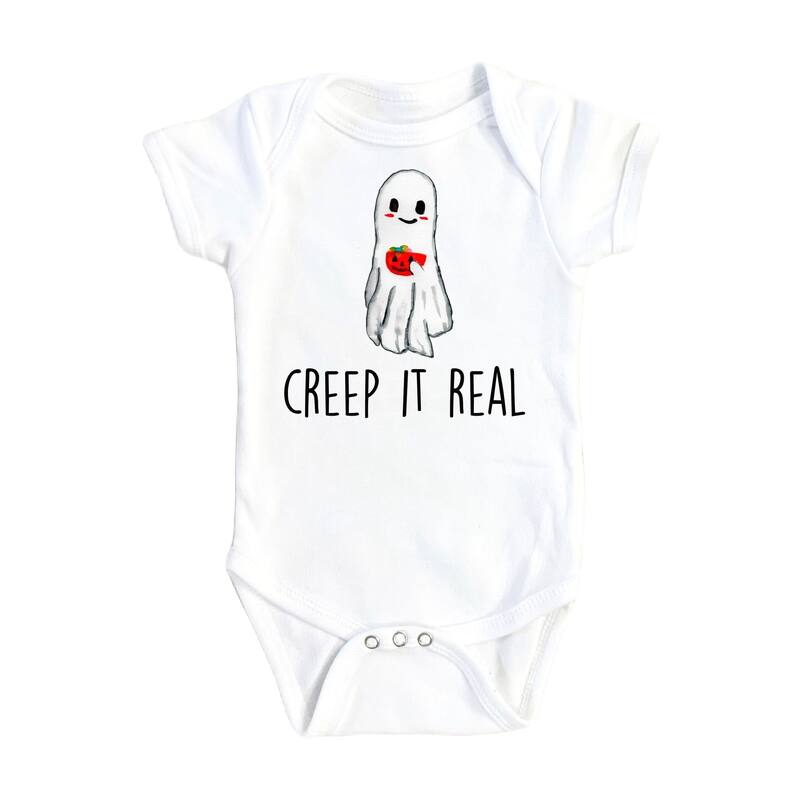 Creep It Real - Baby Boy Girl Clothes Infant Bodysuit Funny Cute Newborn - Blue - 0-3M