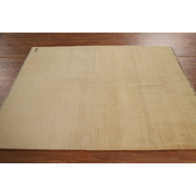 Gabbeh Modern Oriental Rug Handmade Wool Carpet - 5'0"x 6'4"