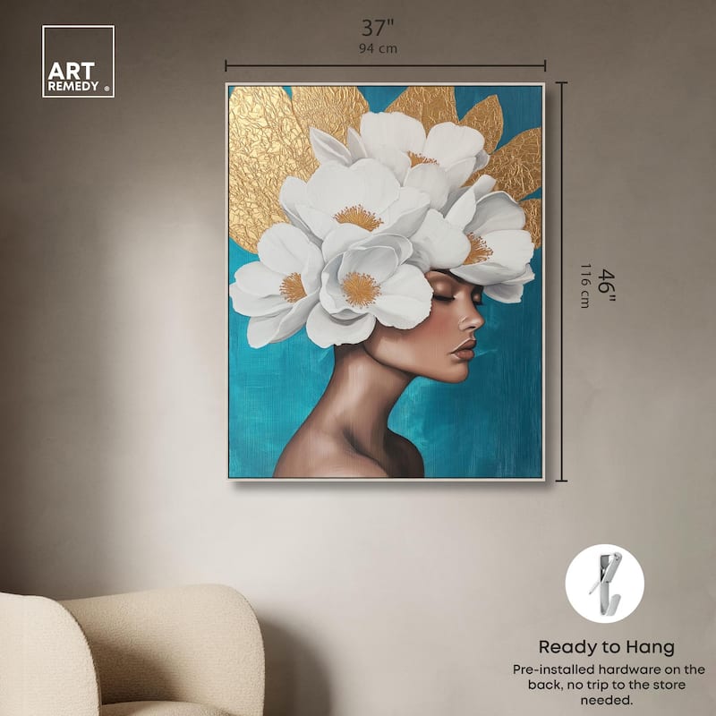 Floral Goddess I Canvas by Art Remedy