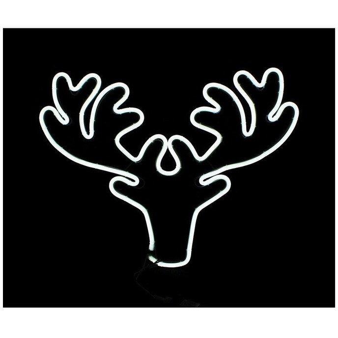 Shop Celebrations 2ts04914 Christmas Reindeer Head Silhouette 24 W Overstock 23582635