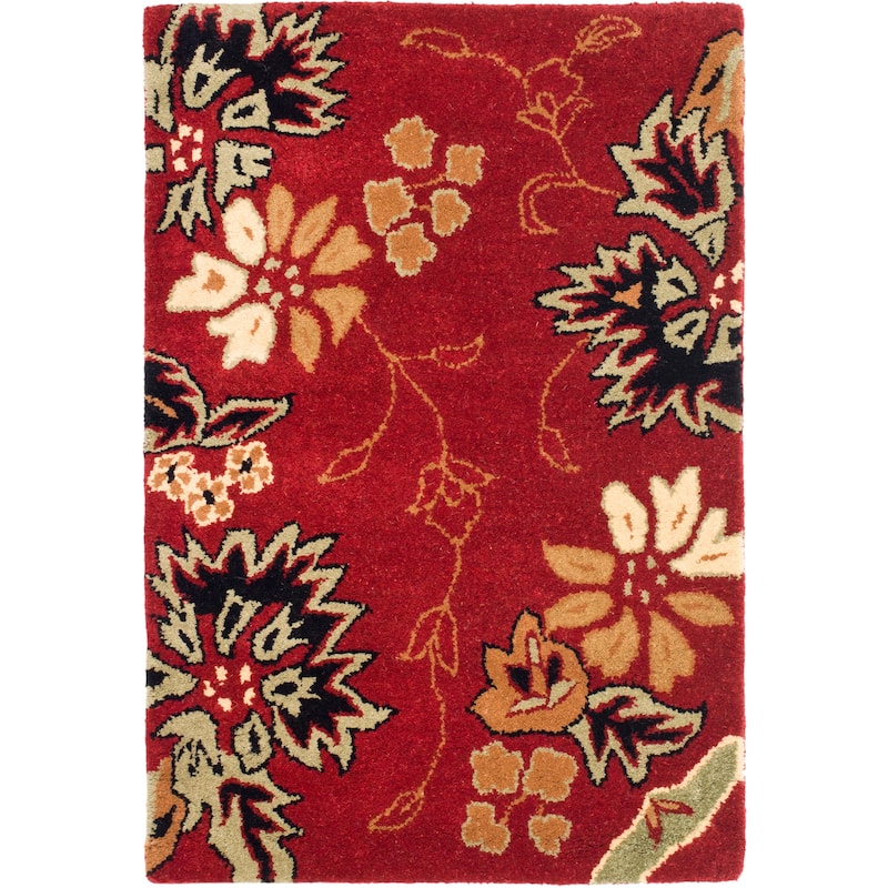 SAFAVIEH Handmade Jardin Mikaila Country Floral Wool Rug