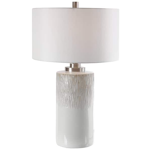 slide 2 of 7, Uttermost Georgios Cylinder Table Lamp