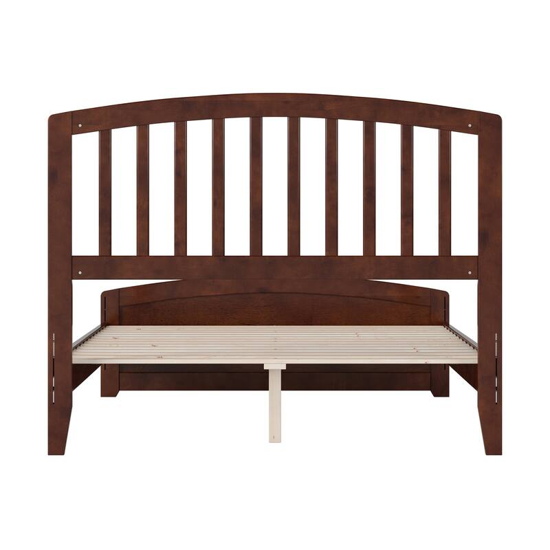 Quincy Full Solid Wood Low Profile Platform Bed with Matching Footboard