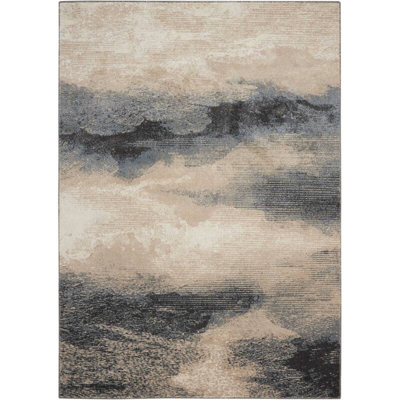 Nourison Maxell Ombre Abstract Area Rug - 2' 2" x 3' 9" - Grey/Ivory - Runner/Rectangle