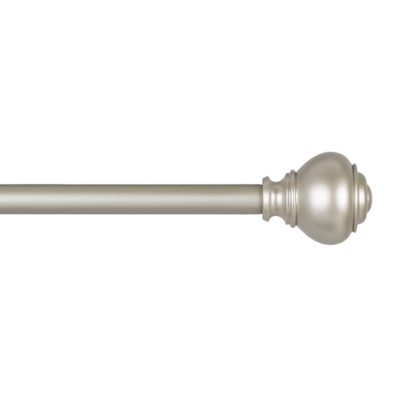 Lauren Ralph Lauren Markel 1" Adjustable Window Curtain Rod and Finial Set