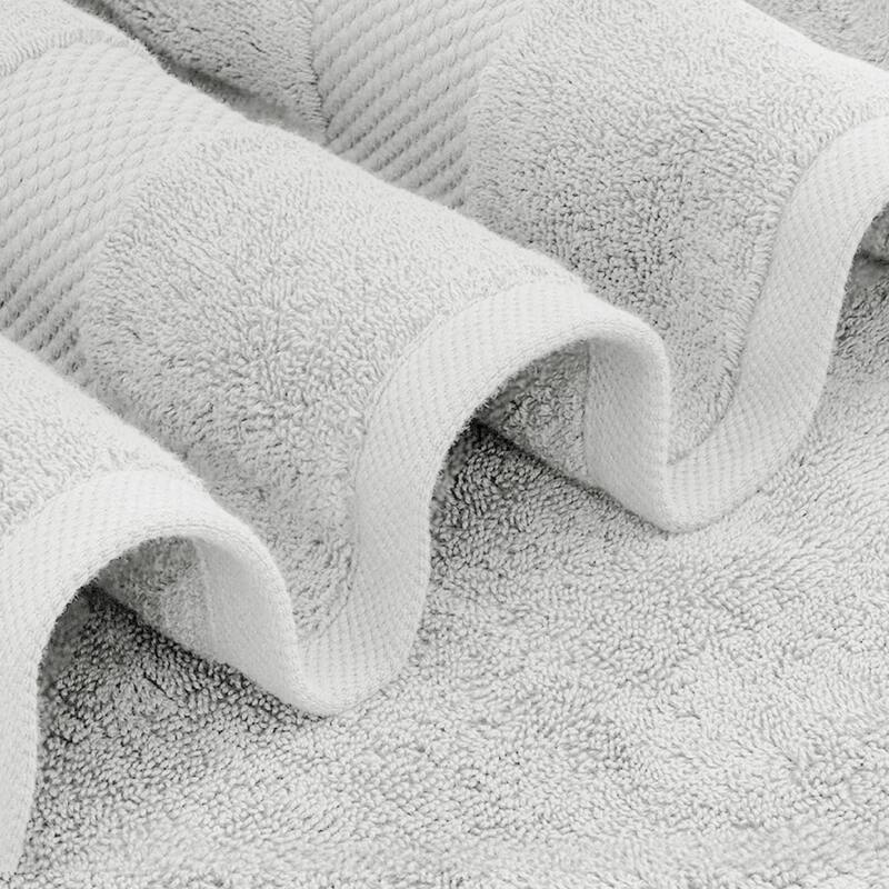 White Classic Luxury Cotton Oversized Bath Sheet 35x70 - Set of 2