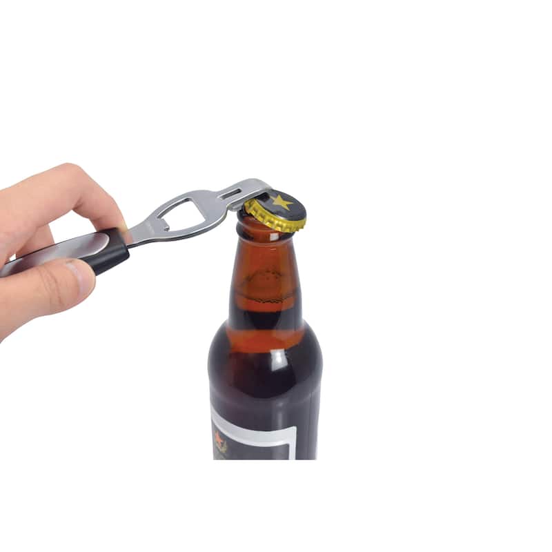 HIC Bar Bar Tools, Bottle Opener, Can Punch and Citrus Peeler, Japanese Stainless Steel, BPA Free, Set of 2