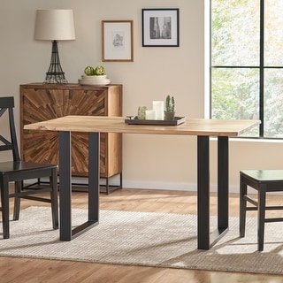 Antonio Acacia Wood Dining Table by Christopher Knight Home