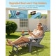 preview thumbnail 17 of 52, WINSOON All Weather HIPS Folding Adirondack Chair with Ottoman, 5-Gear Adjustable Backrest and Retractable Ottoman Set of 4