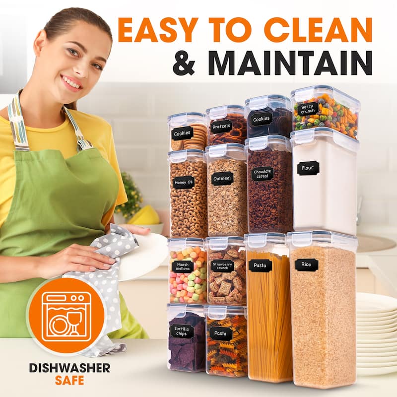 Cheer Collection Set of 14 Airtight Food Storage Containers - Set of 14