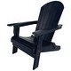preview thumbnail 80 of 85, Vineyard HIPS Outdoor Folding Eco-Friendly All Weather Seashell Adirondack Chairs (12-Piece Conversation Set)