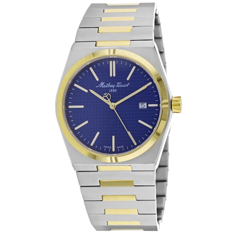 Mathey Tissot Men's Zoltan Blue Dial Watch - H117BBU - One Size
