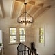 preview thumbnail 6 of 56, Dimmable Large Drum Glass Chandelier for Dining Room High Ceiling Living Room