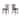 Vilo Home Tuscan Hills Diamond Back  Pub Chairs (Set of 2)