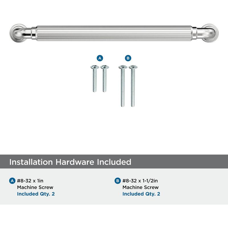 Amerock BP37704 Cowrie 6-5/16" Center to Center Fluted Handle Cabinet