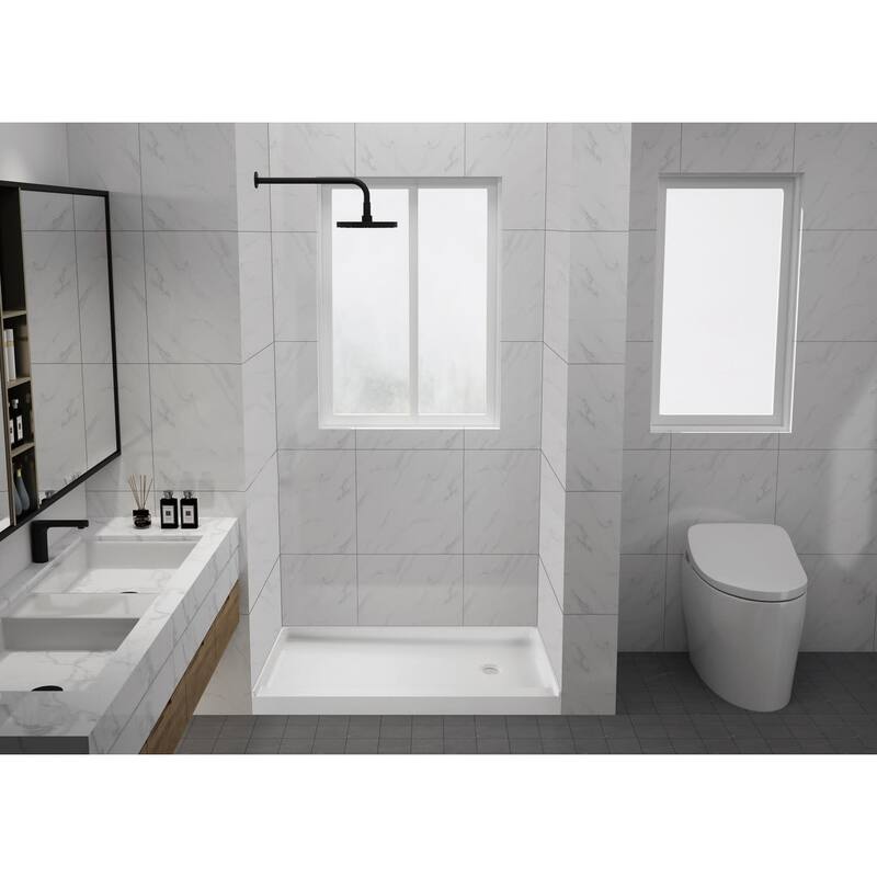 Kingston Brass Bonaire 60" x 32" Rectangular Shower Base with Single