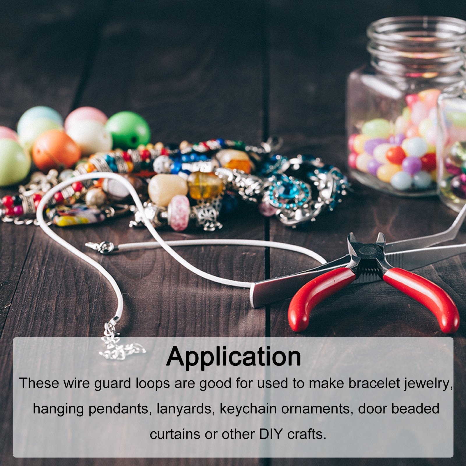 200Pcs U Shape Wire Guard Thread Protector Loop for Jewelry