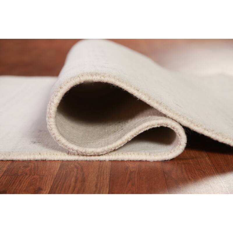 Hand Knotted Oriental 100% Wool Carpet Tribal Tribal Beige & Ivories Gabbeh Area Rug - 5' 3'' X 3' 0''