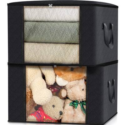 2 Pack Clothes Storage, Foldable Storage Bags